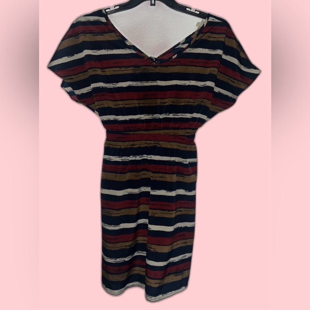 Lush Multicolor Striped Midi Dress